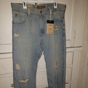 Vintage Levis 549 Low Loose Mens Light Wash Jeans Straight Leg 36 X 30 New TAGS
